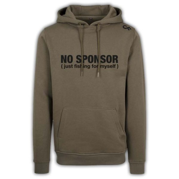 Premium Hoodie 'No Sponsor' olive