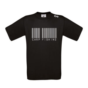 Shirt Barcode zwart - CarpFeeling webshop