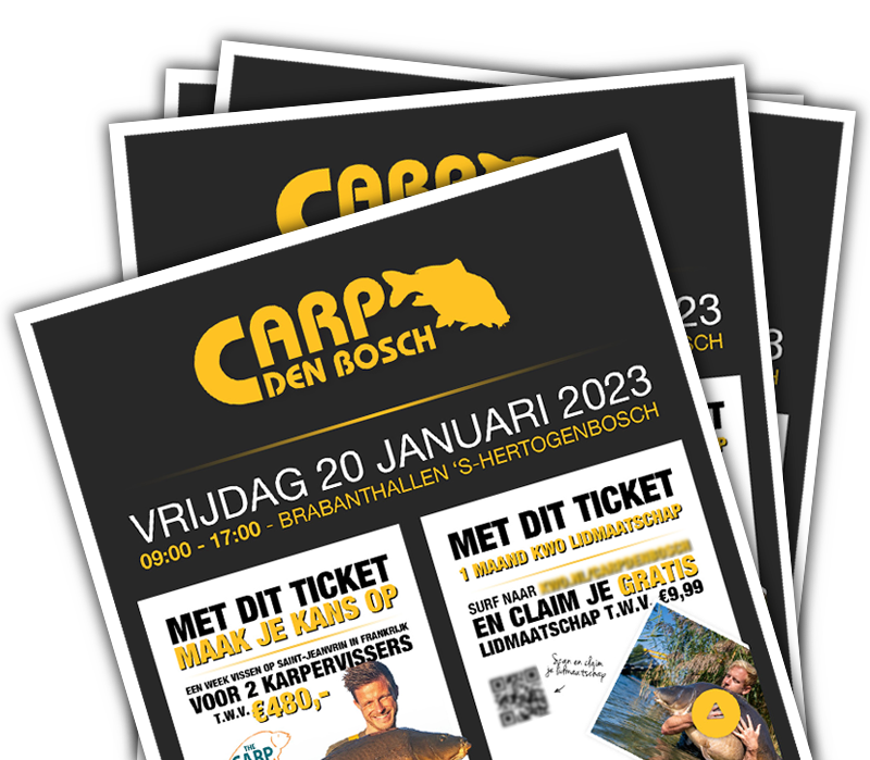 Koop je e-tickets voor de beurs op de website van Carp Den Bosch